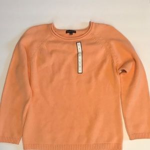 Carolyn Taylor Large Orange Sweater